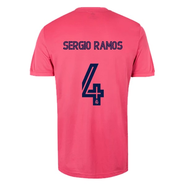Trikot Real Madrid Auswarts NO.4 Sergio Ramos 2020-21 Pink Fussballtrikots Günstig